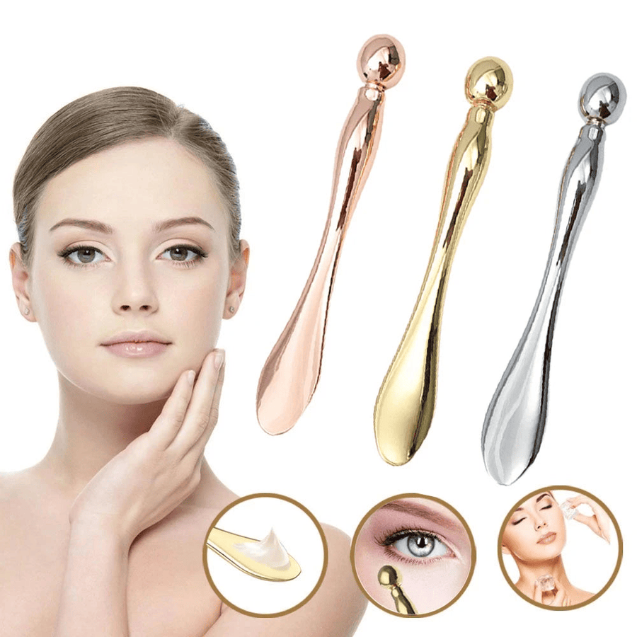 Metal Face Massage Stick | Anti-Wrinkle | Eye Cream Applicator - BeautyGlow