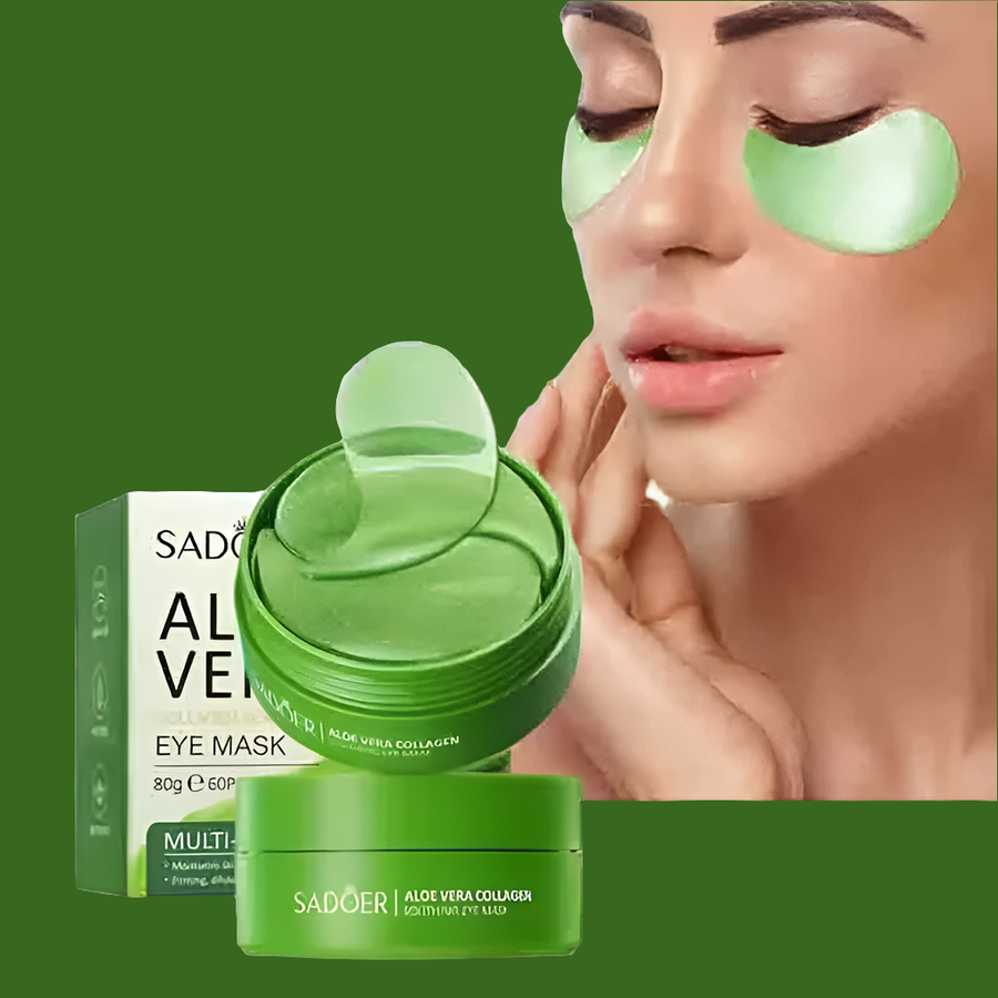 Aloe Vera Moisturizing Eye Mask | Dark Circle & Wrinkle Reduction - BeautyGlow