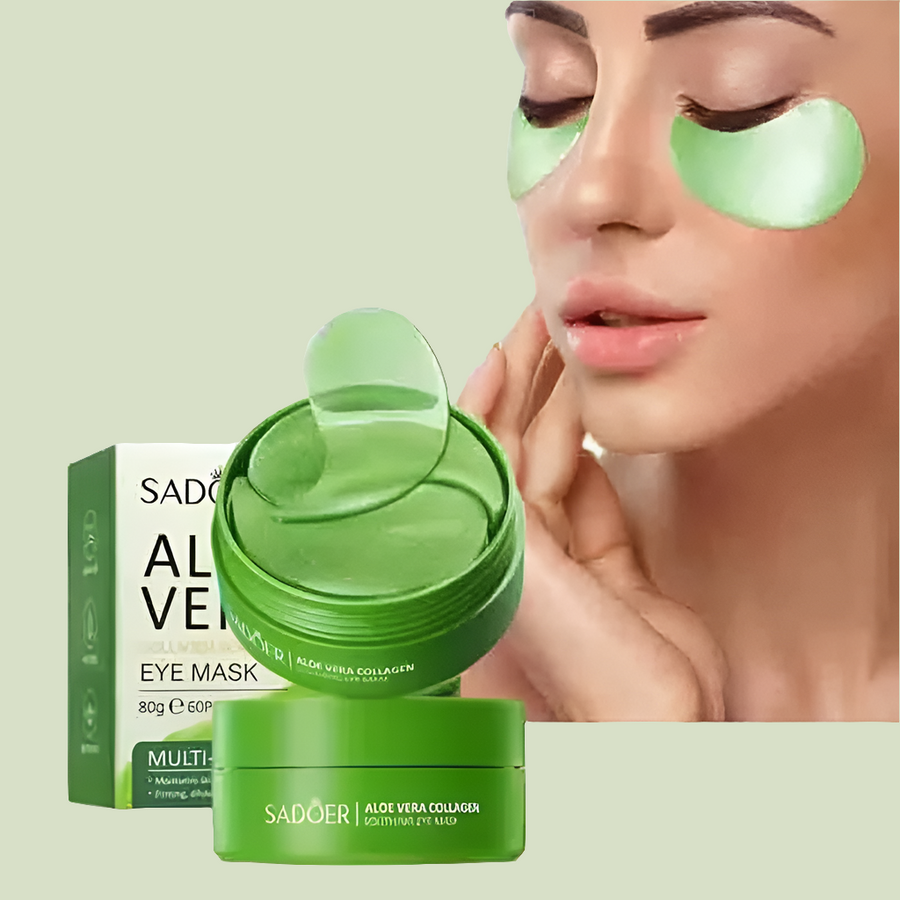 Aloe Vera Moisturizing Eye Mask | Dark Circle & Wrinkle Reduction - BeautyGlow